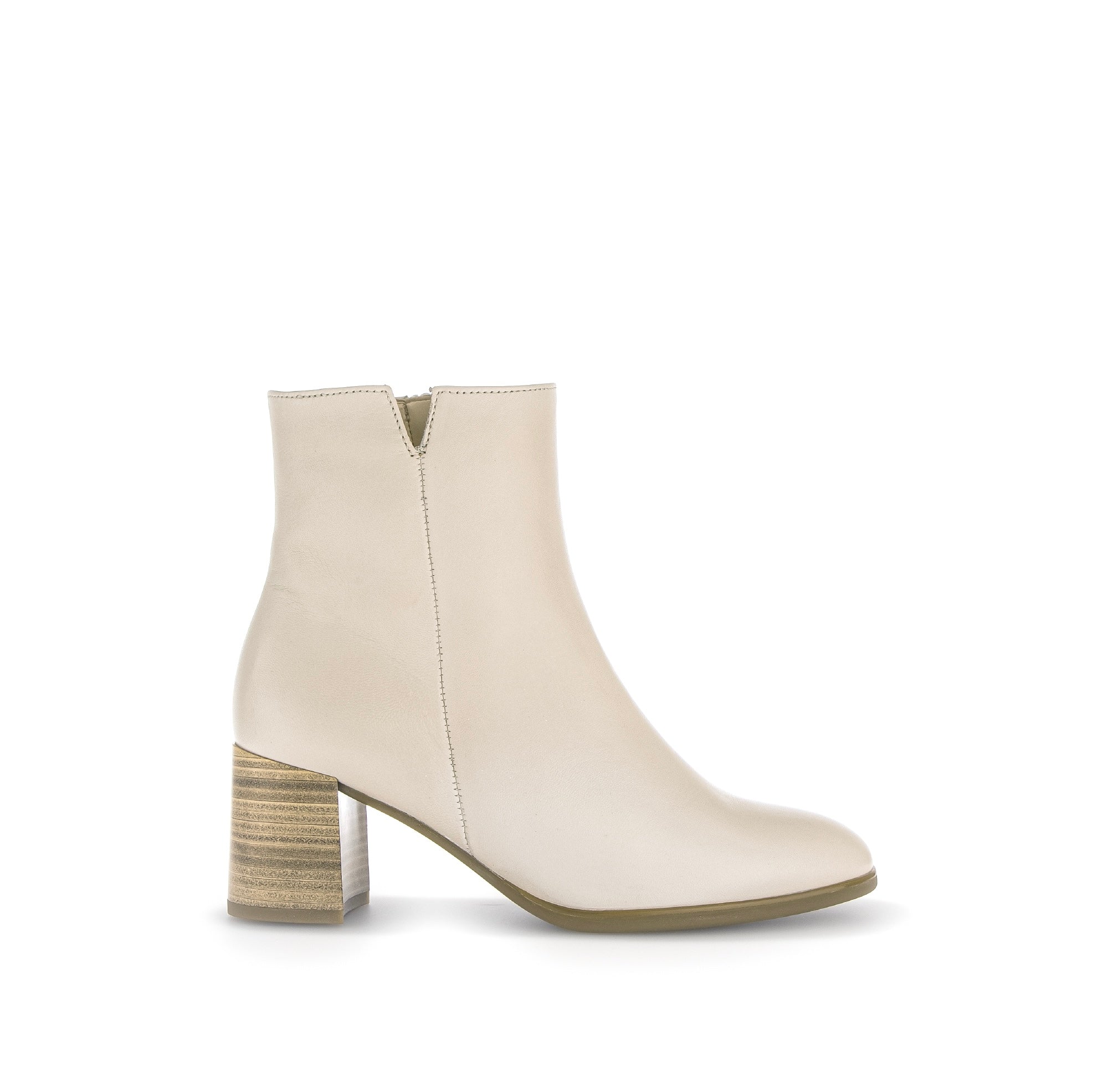 Gabor Cream Leather Boots