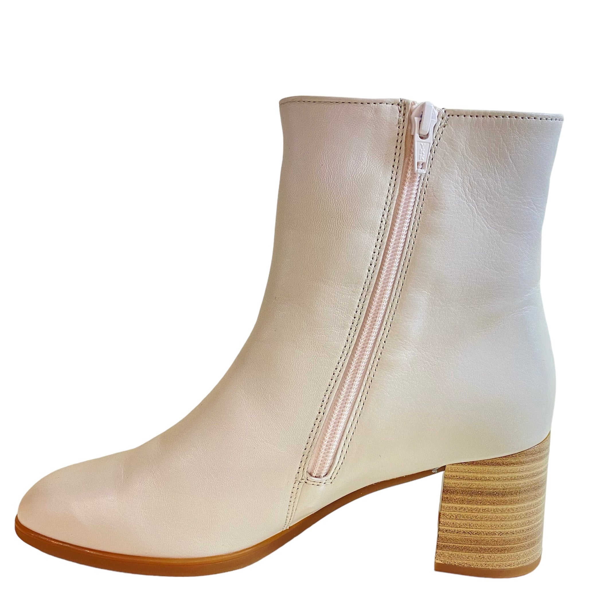 Gabor Cream Leather Boots