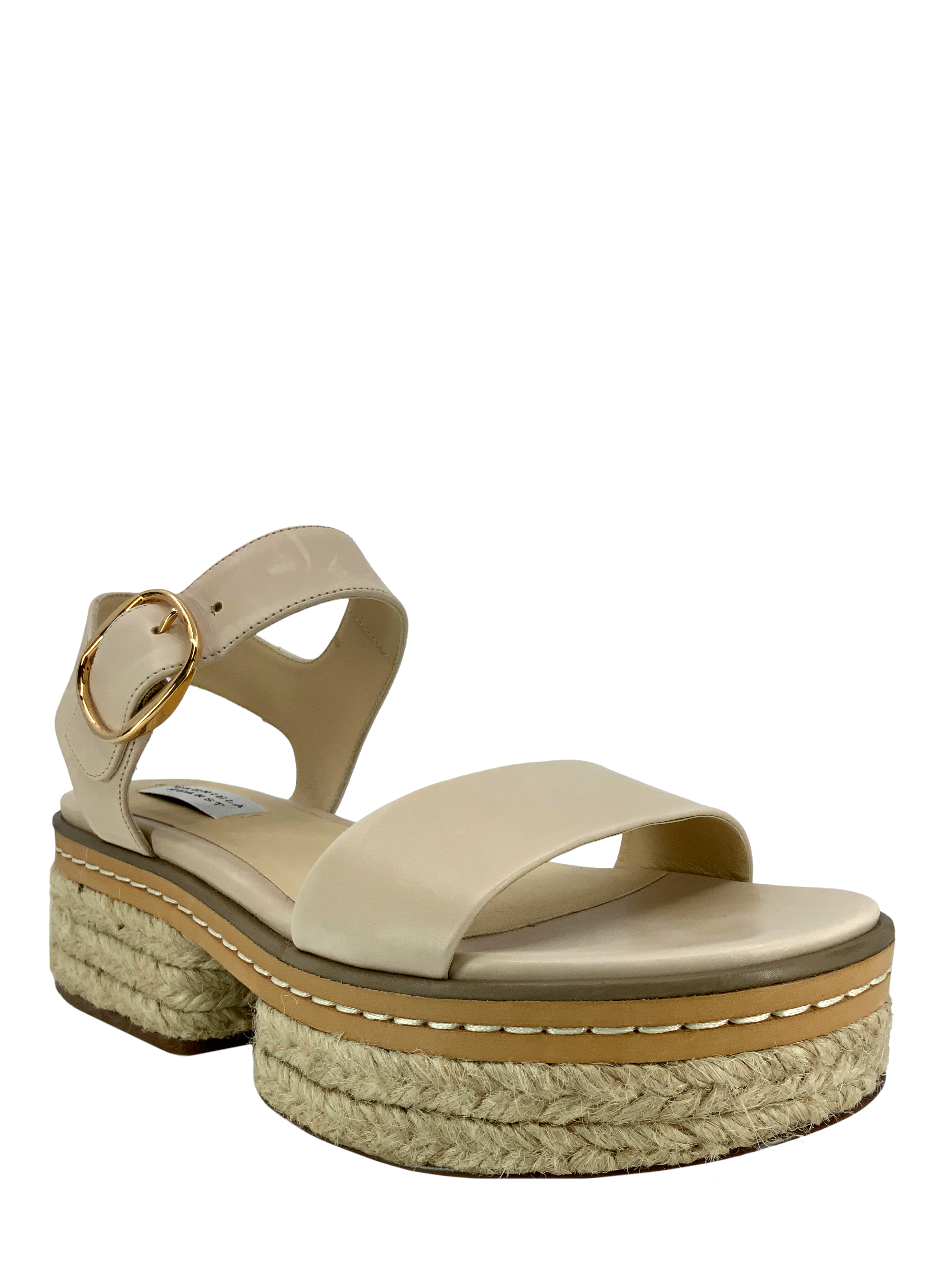 Gabriela Hearst Ryka Size 7.5 Calfskin Ankle-Strap Sandals