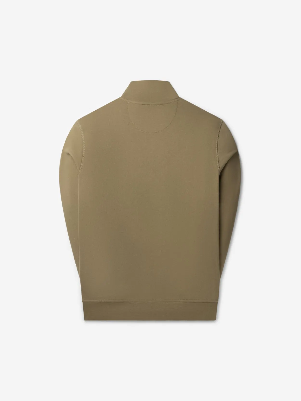 Ghotic Olive Metal Half-Zip Sweater