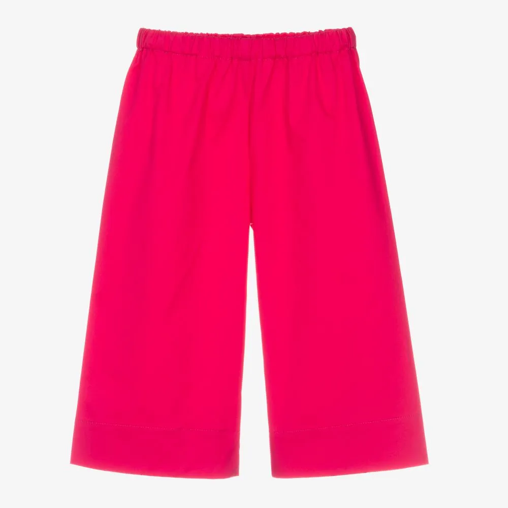 Pink Cotton Culottes for Girls