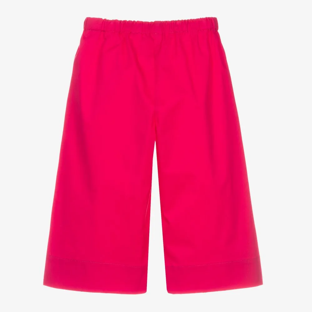 Pink Cotton Culottes for Girls