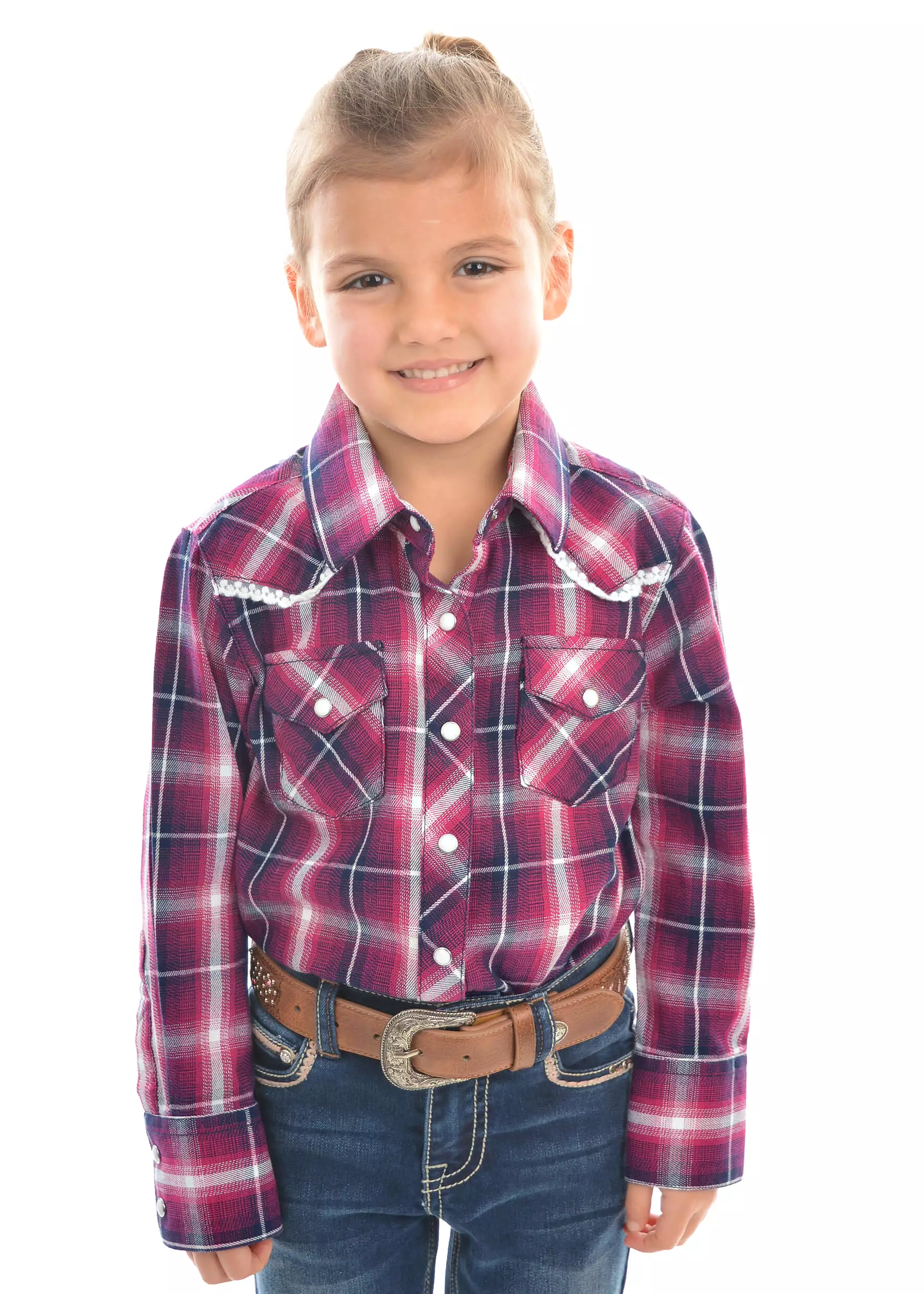 Girl's Western Miley Frill Long Sleeve Shirt