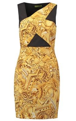 Golden Shift Dress