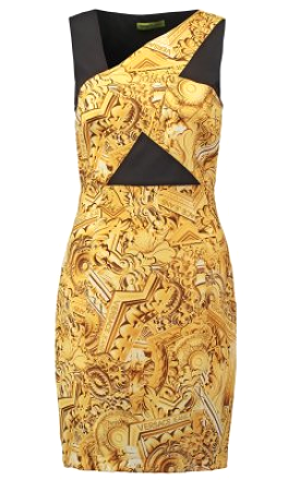 Golden Shift Dress