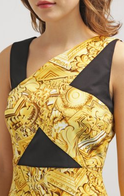 Golden Shift Dress