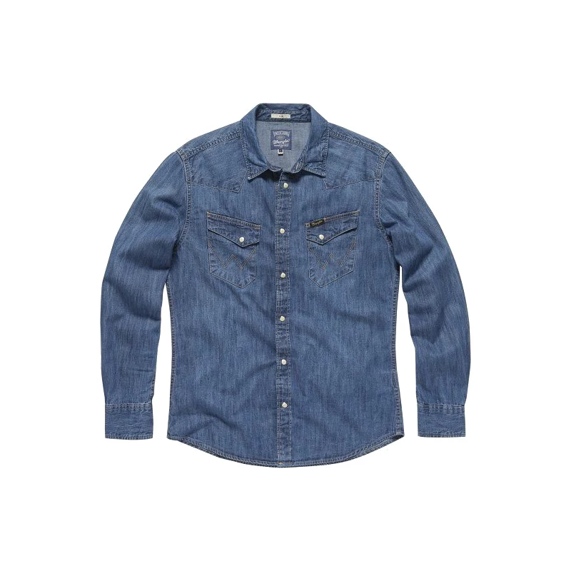 Google Results: Indigo City Western Shirt -Slim Fit by Wrangler