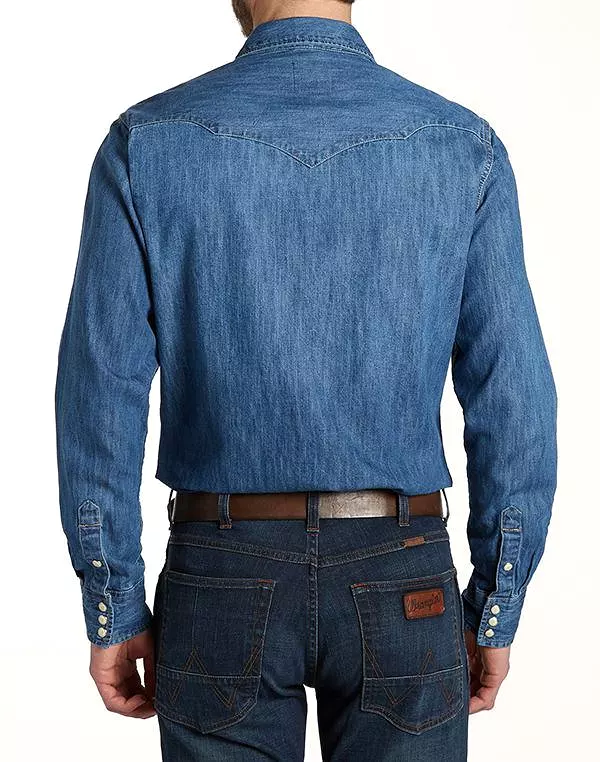 Google Results: Indigo City Western Shirt -Slim Fit by Wrangler