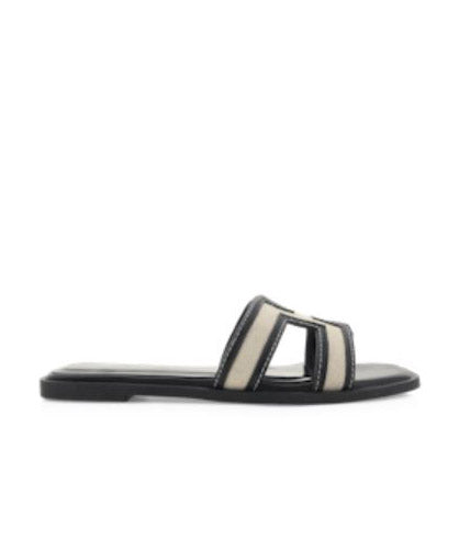 Gordy Sandal - Wheat Linen/Black - Shop Now