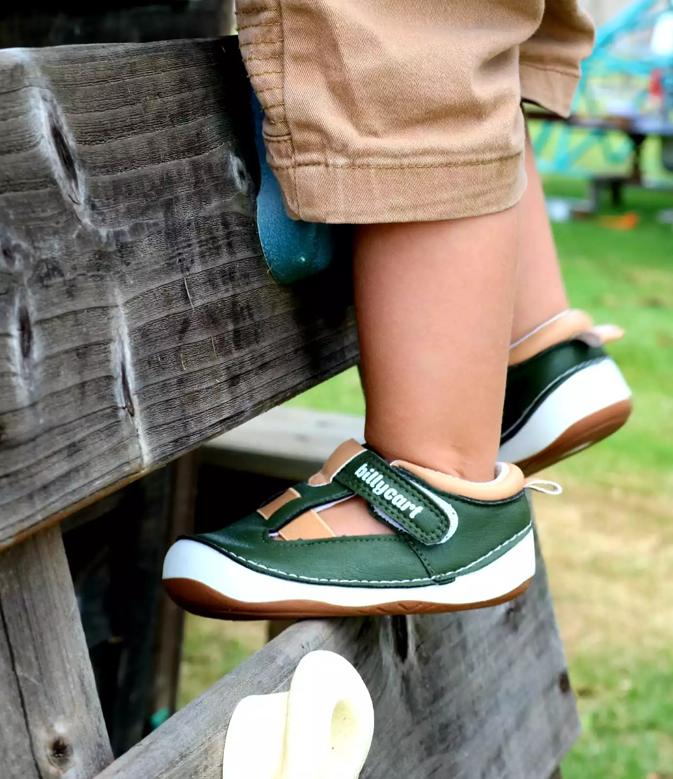 green and tan baby toddler sandals for boys and girls