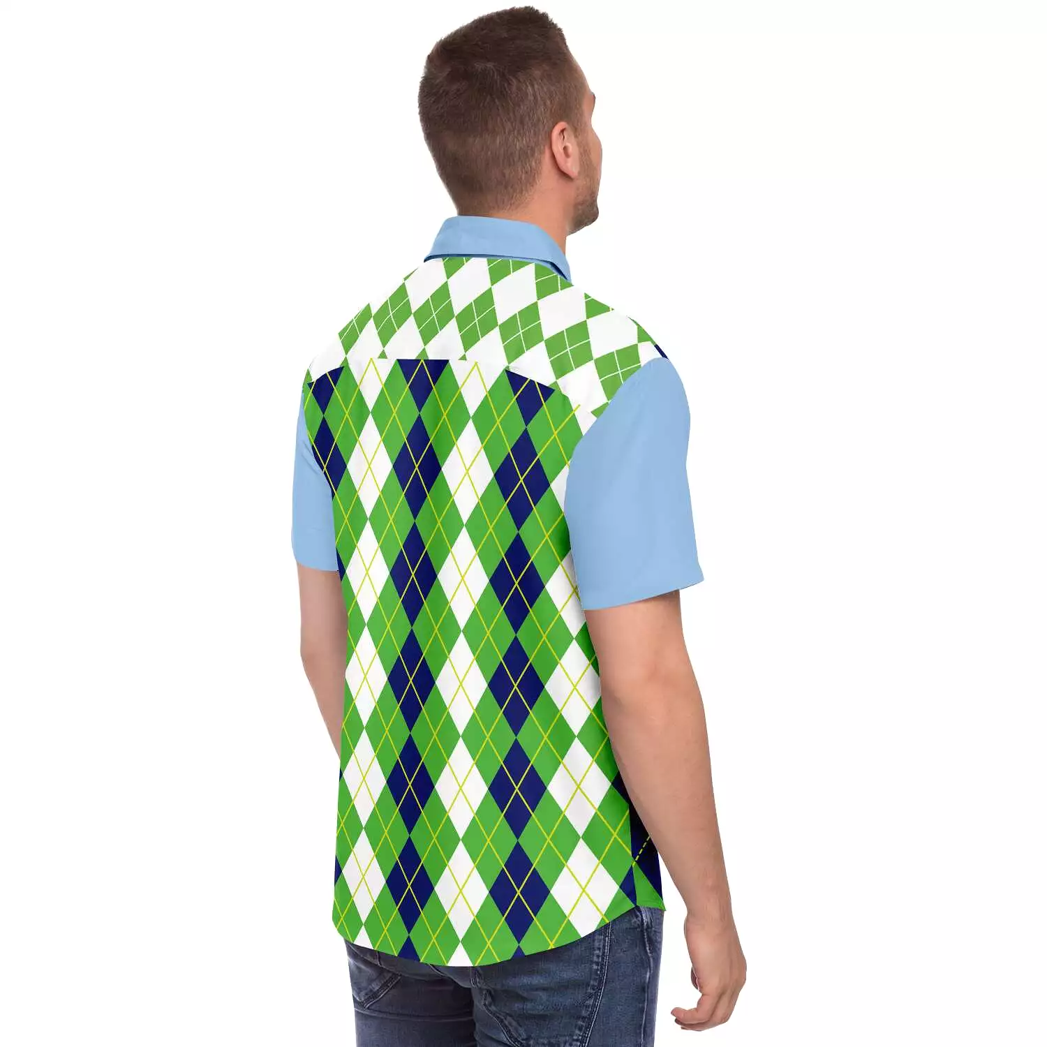 Green Par 4 Short Sleeve Button Down Shirt result