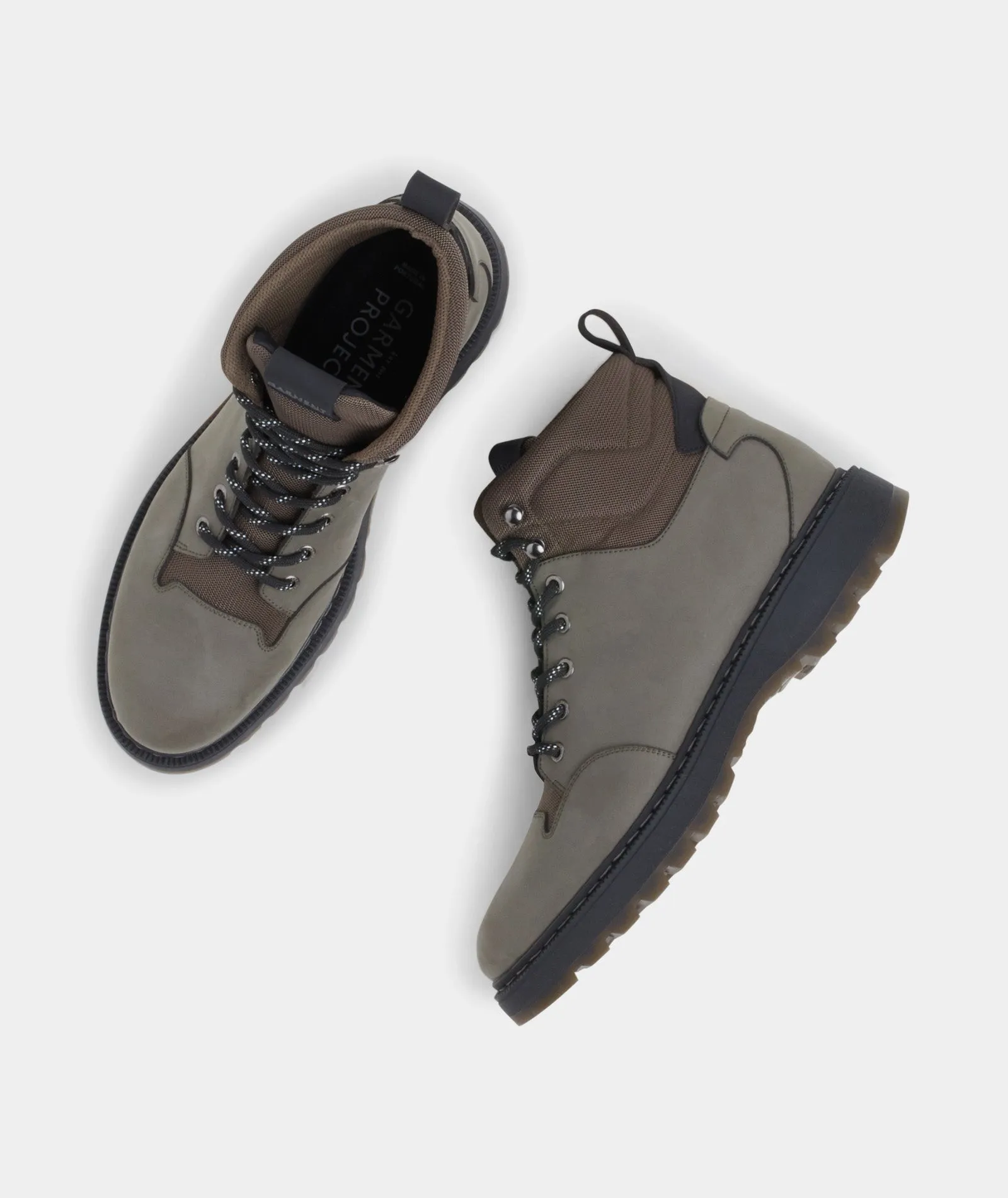 Green Silas Vegan Hiking Boots