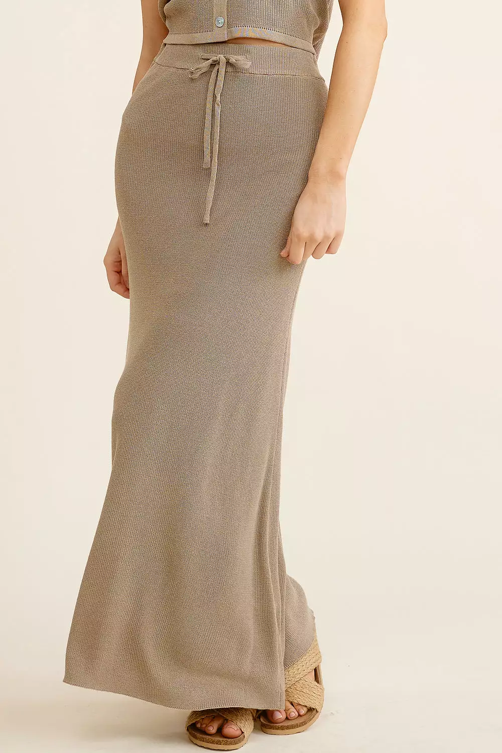 Grey Maxi Skirt