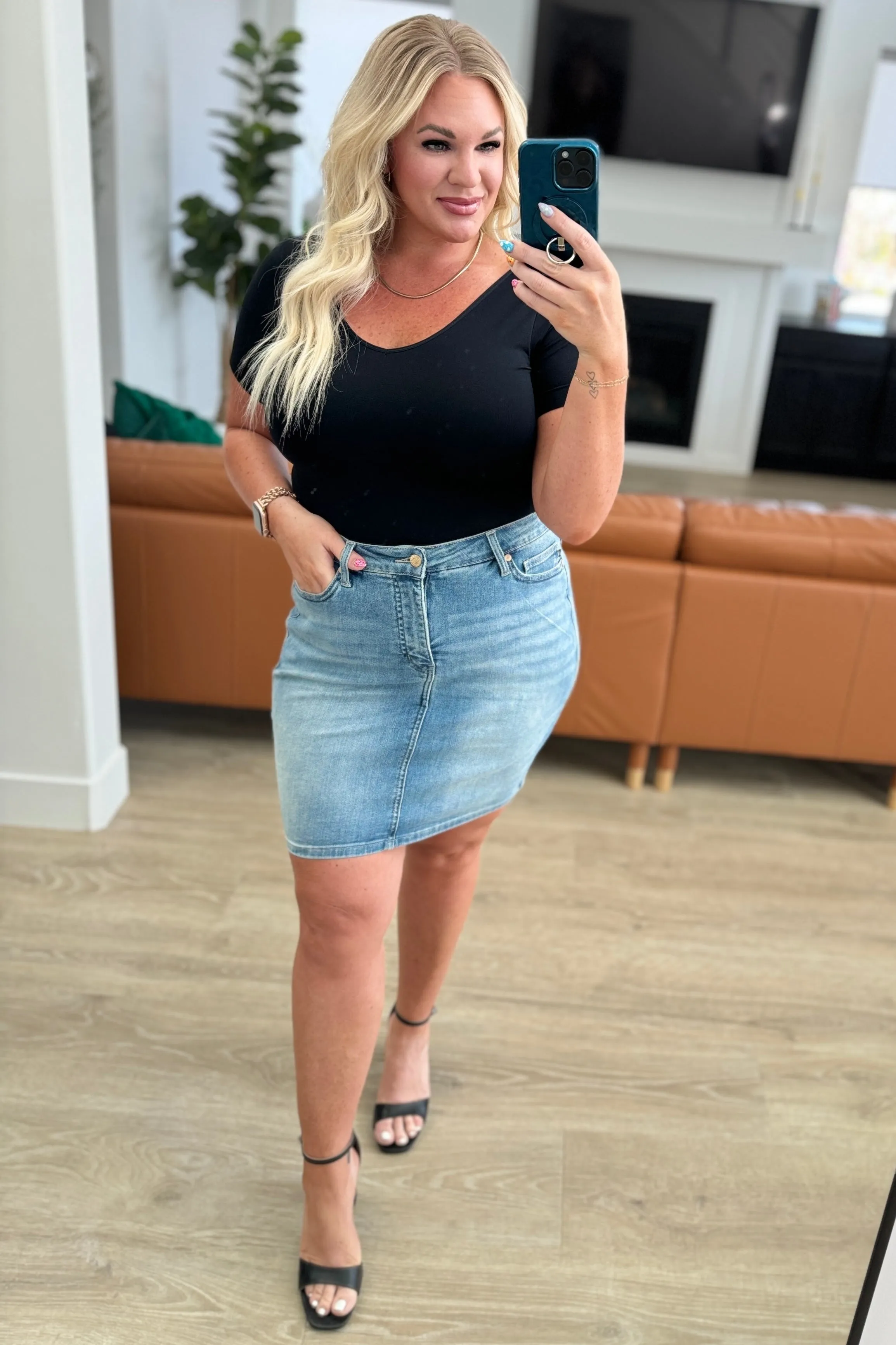 Haley High Waisted Slimming Skirt