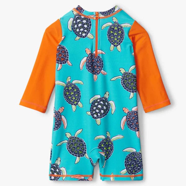 Hatley Baby One Piece Rashguard Tropical Turtles - S23TTI908B