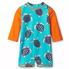 Hatley Baby One Piece Rashguard Tropical Turtles - S23TTI908B