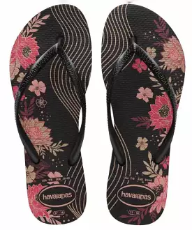 Havaianas Black Slim Organic Flip Flops