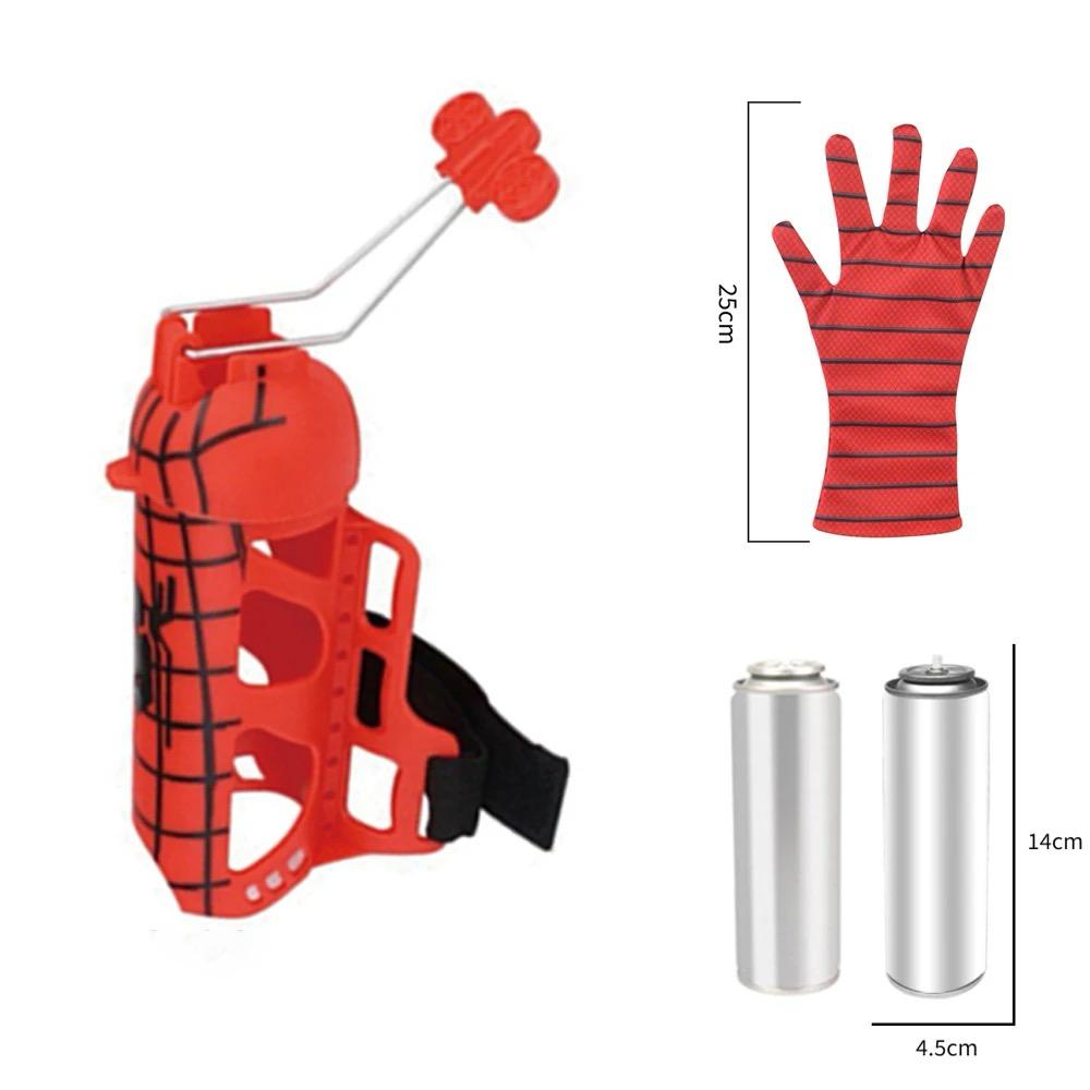 High quality Spiderman glove set toy with silk transmitter shooting gloves toys