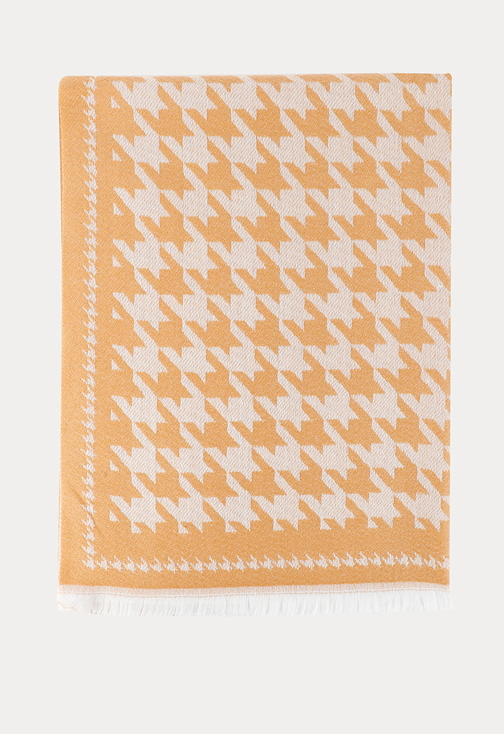 Houndstooth Winter Scarf - Framed Design