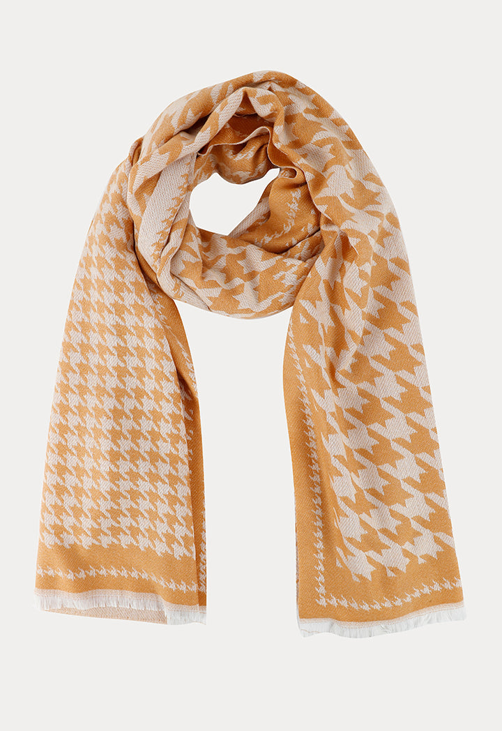 Houndstooth Winter Scarf - Framed Design