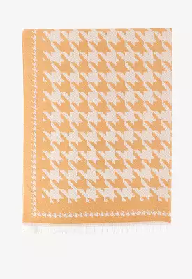 Houndstooth Winter Scarf - Framed Design