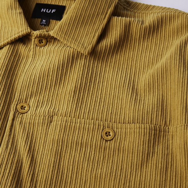 Huf Co. Corduroy Overshirt - Cactus can be rewritten as Huf Co. Corduroy Shirt - Cactus, Available Now!