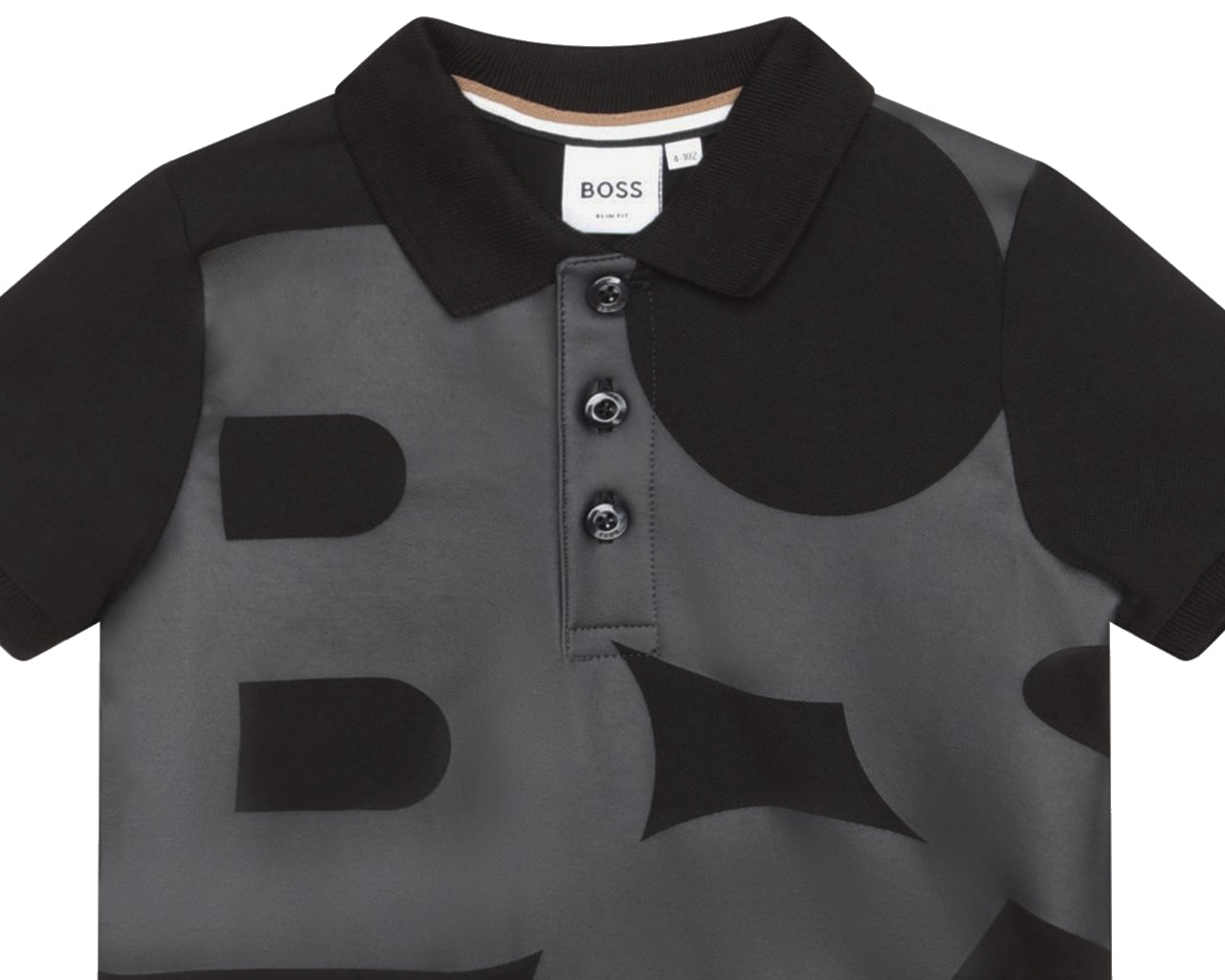 Hugo Boss Kids Polo Shirt Black