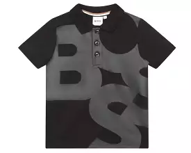 Hugo Boss Kids Polo Shirt Black