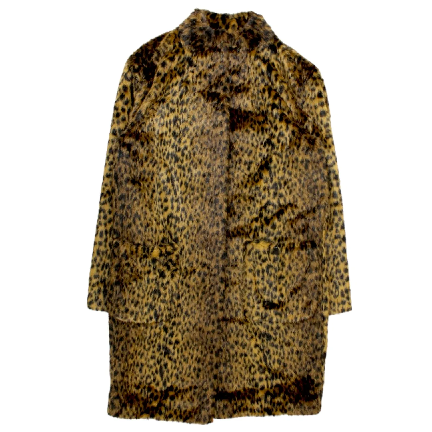 Hush Brown Leopard Faux Fur Coat Stylish Look