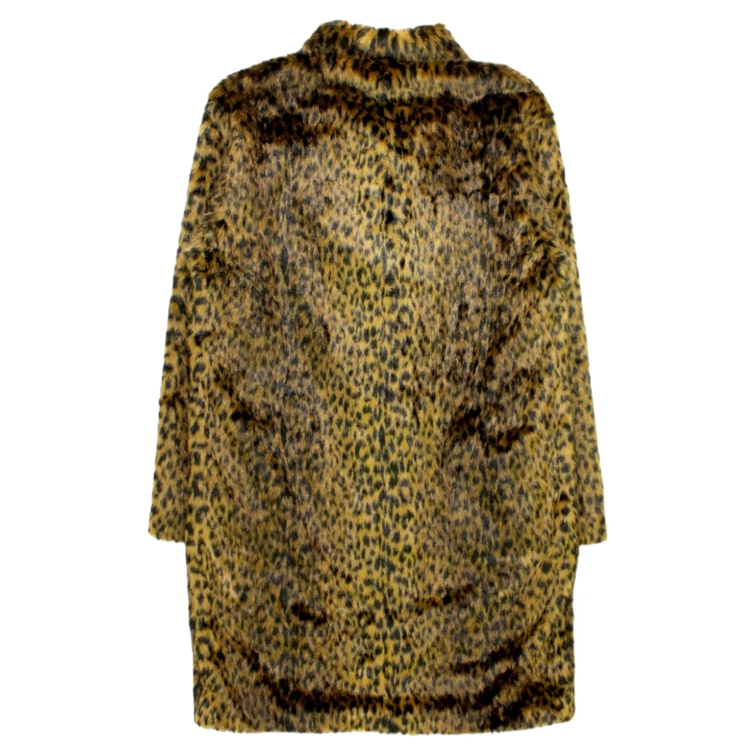 Hush Brown Leopard Faux Fur Coat Stylish Look