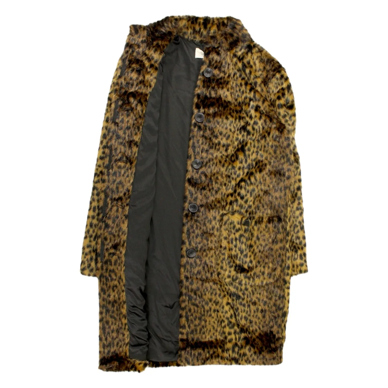 Hush Brown Leopard Faux Fur Coat Stylish Look