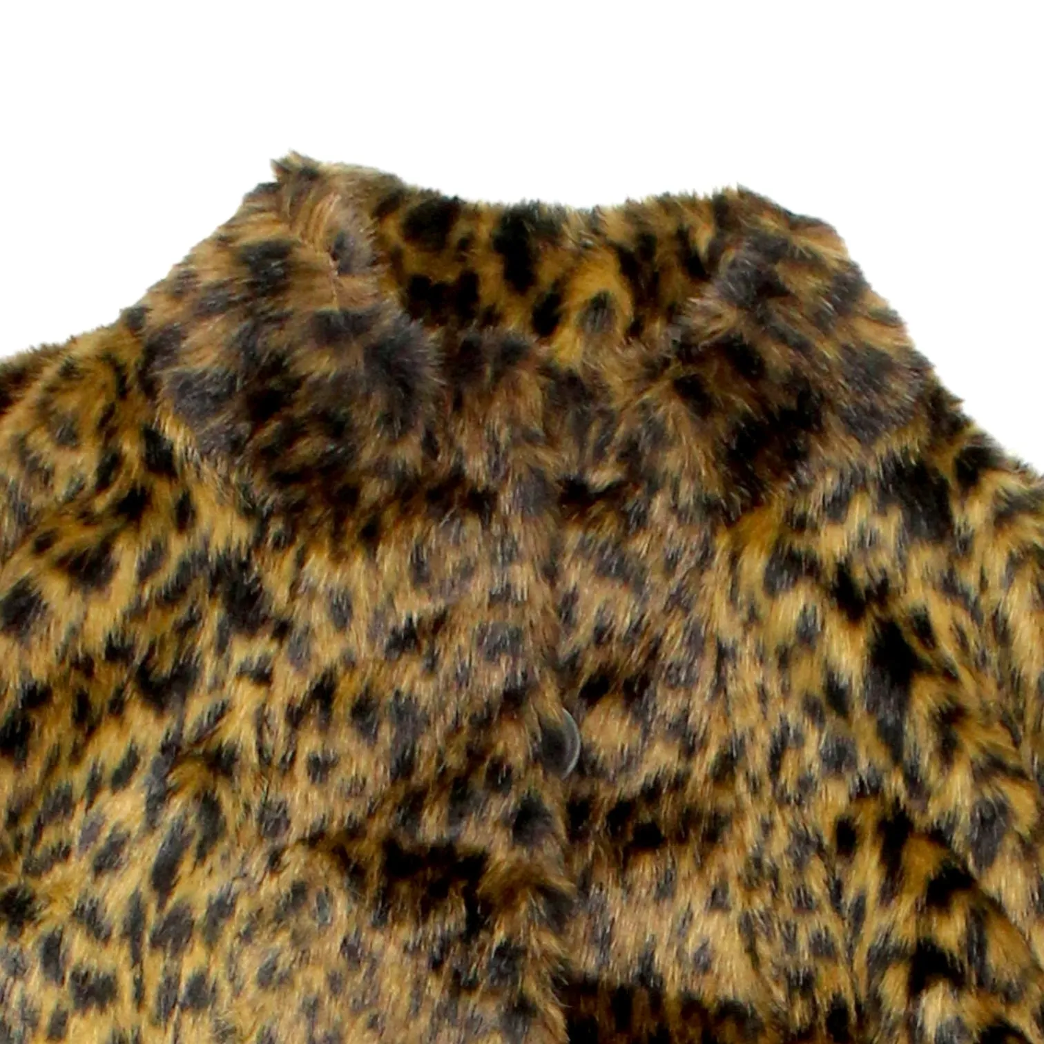 Hush Brown Leopard Faux Fur Coat Stylish Look