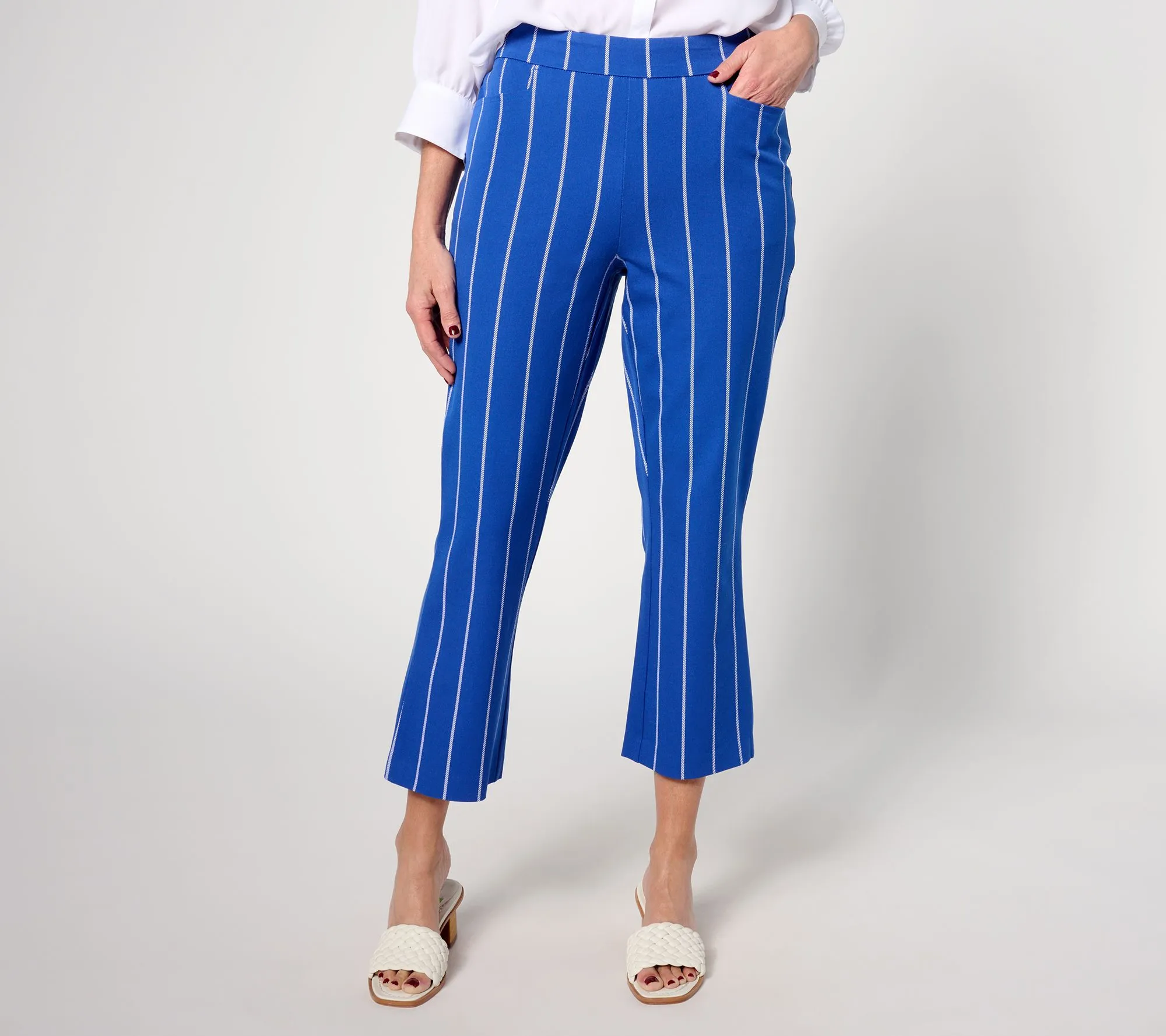 Isaac Mizrahi Live Tall 24_7 Stretch Baby Bootcut Crop Pants