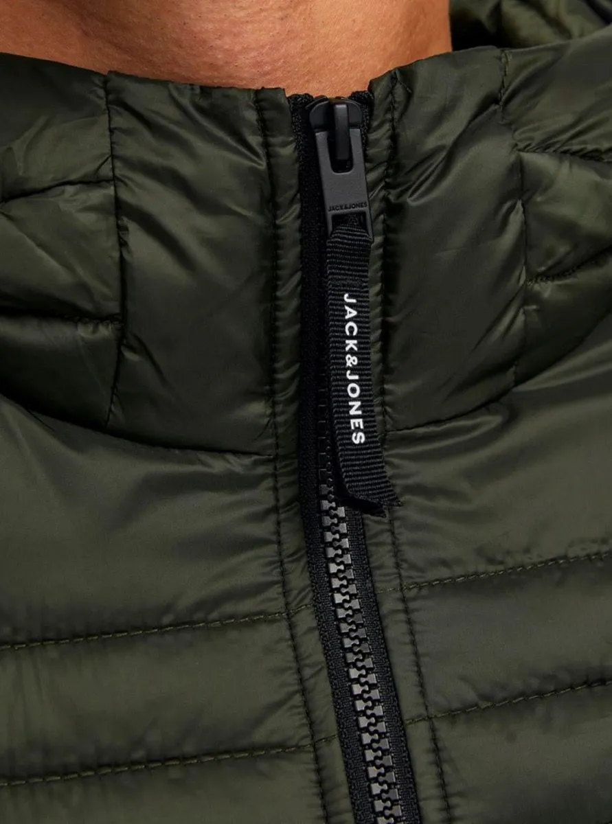 Jack and Jones Hero Puffer Hooded Jacket Rosin and Blocked