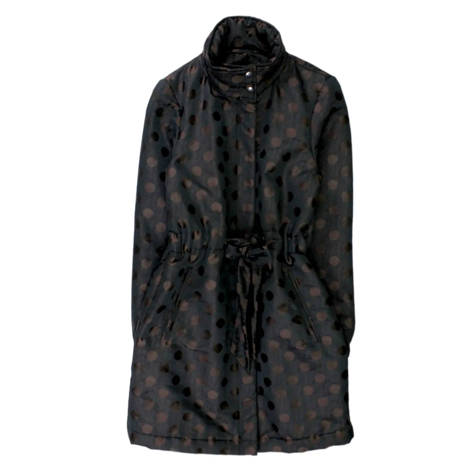 Jaeger Brown Jacquard Spot Coat Limited Edition