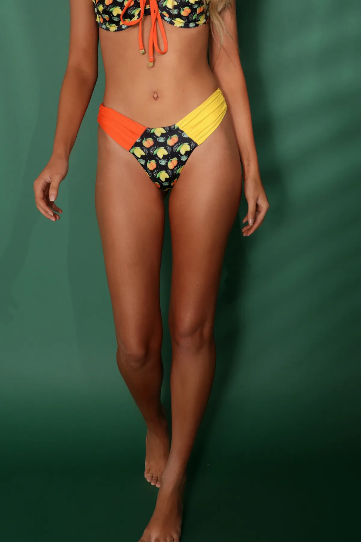 JANALYN Fruit Print Brazilian Bikini Bottoms