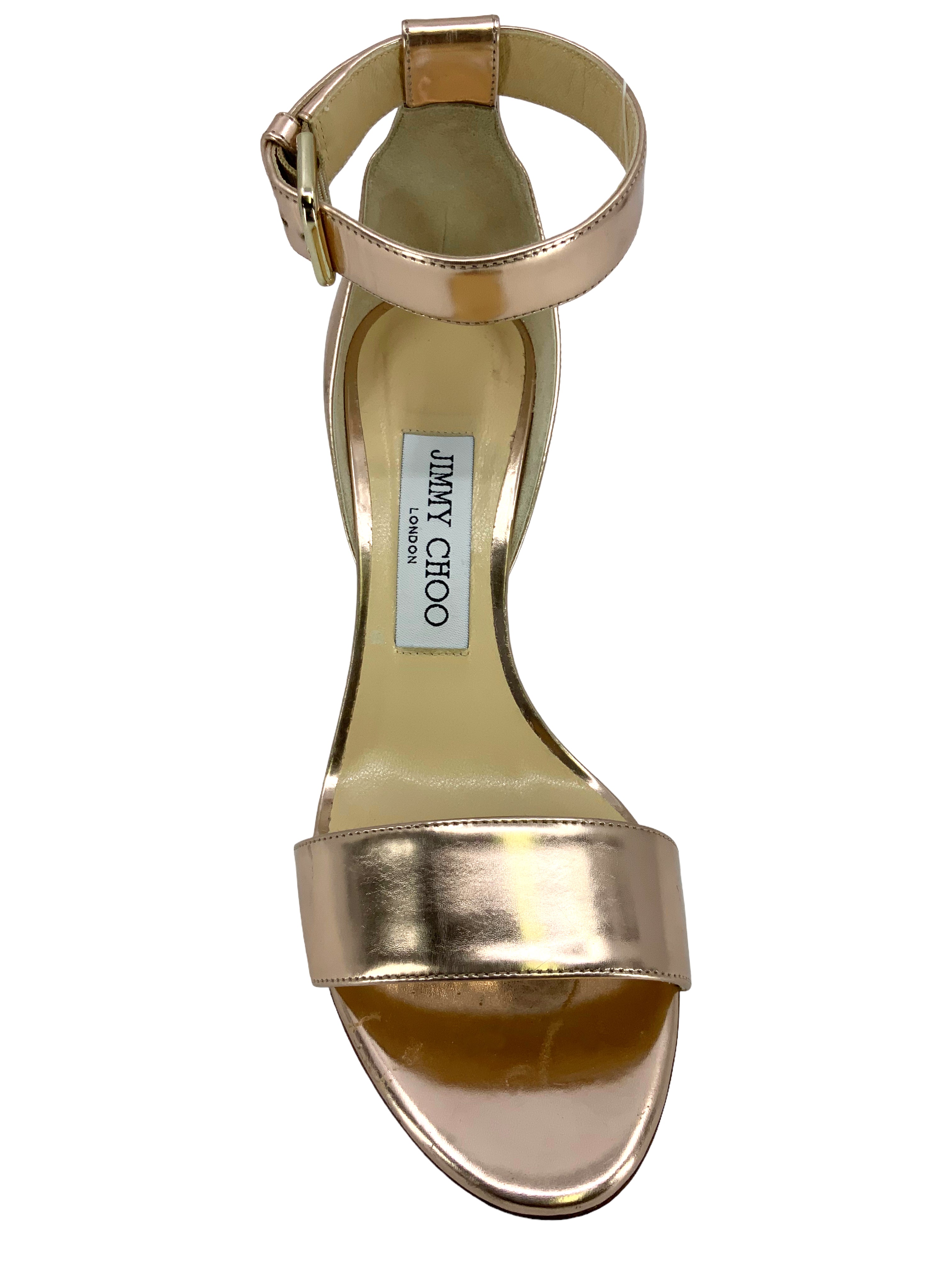 Jimmy Choo Edina 85 Sandals Size 6.5 - Ankle Strap Sandals (Revised for Google search)