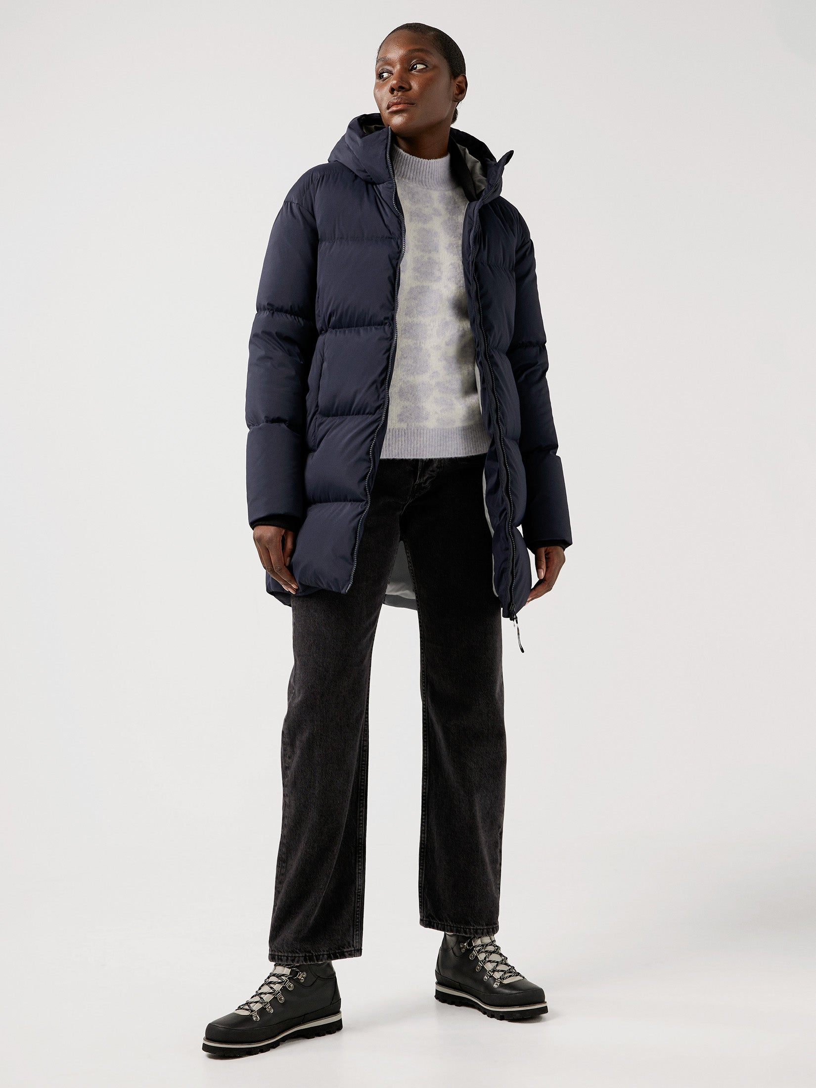 J.Lindeberg Women's Down Parka Jacket - JL NAVY: Shop Now