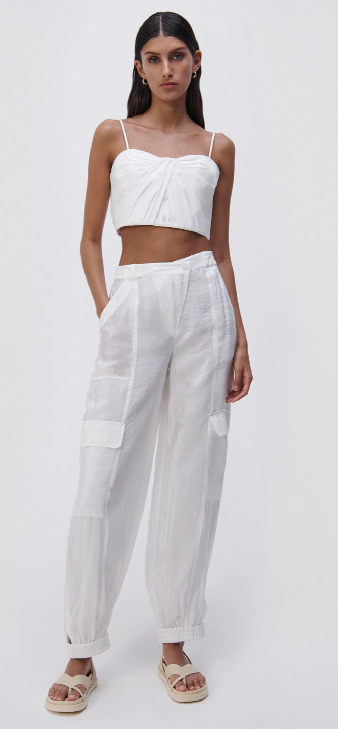 Jonathan Simkhai - Holden Button Front Bustier - White | Shop Now