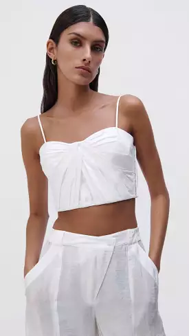 Jonathan Simkhai - Holden Button Front Bustier - White | Shop Now