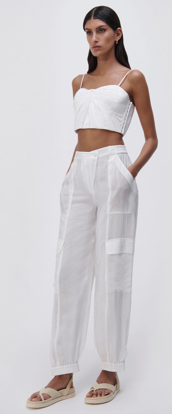 Jonathan Simkhai - Holden Button Front Bustier - White | Shop Now