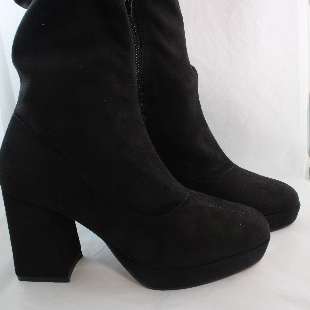 Kabul Black Micro Sock Boots for Women