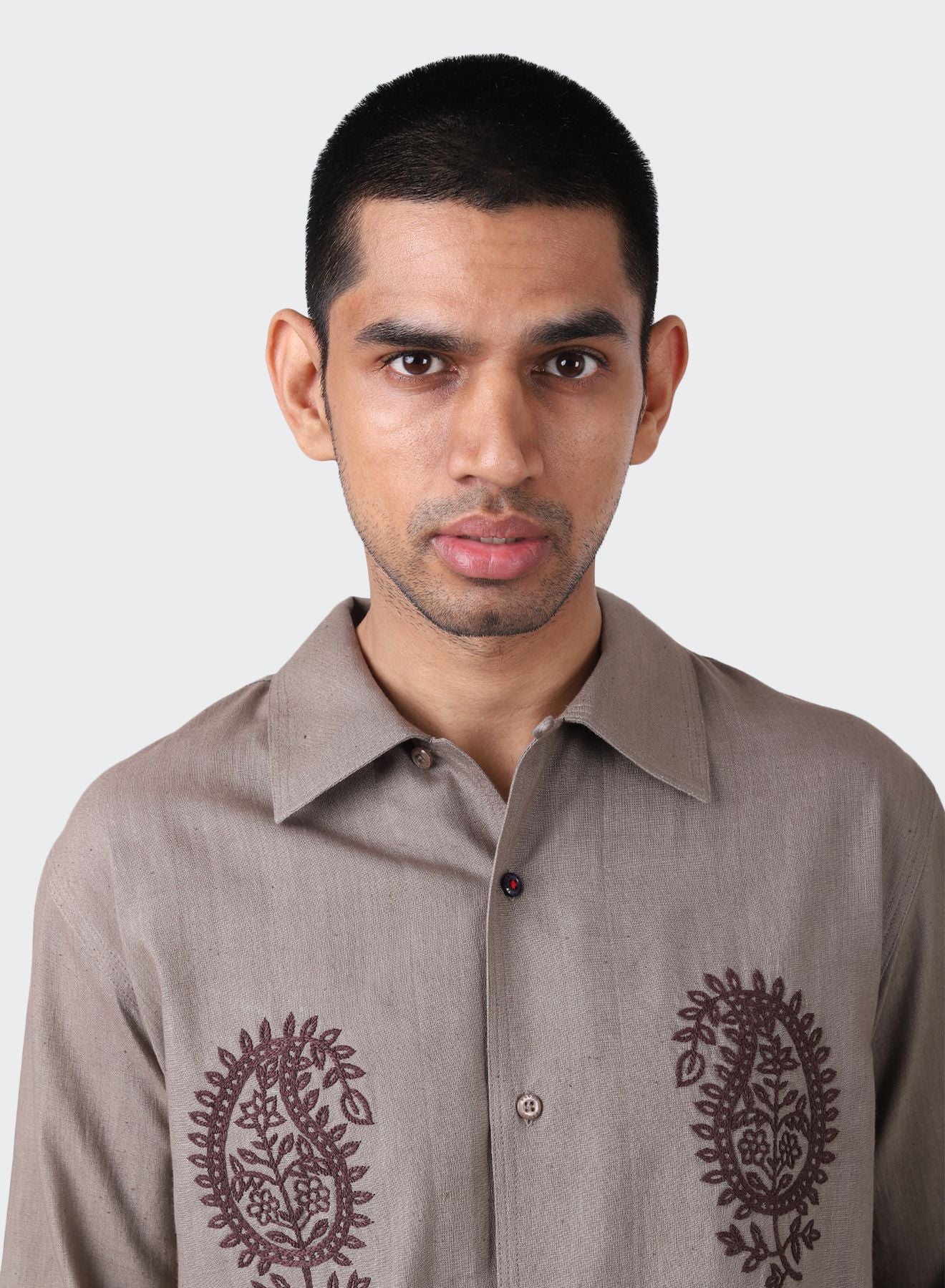 KARDO DESIGN Chintan Shirt - Hand Embroidered, Long Sleeve