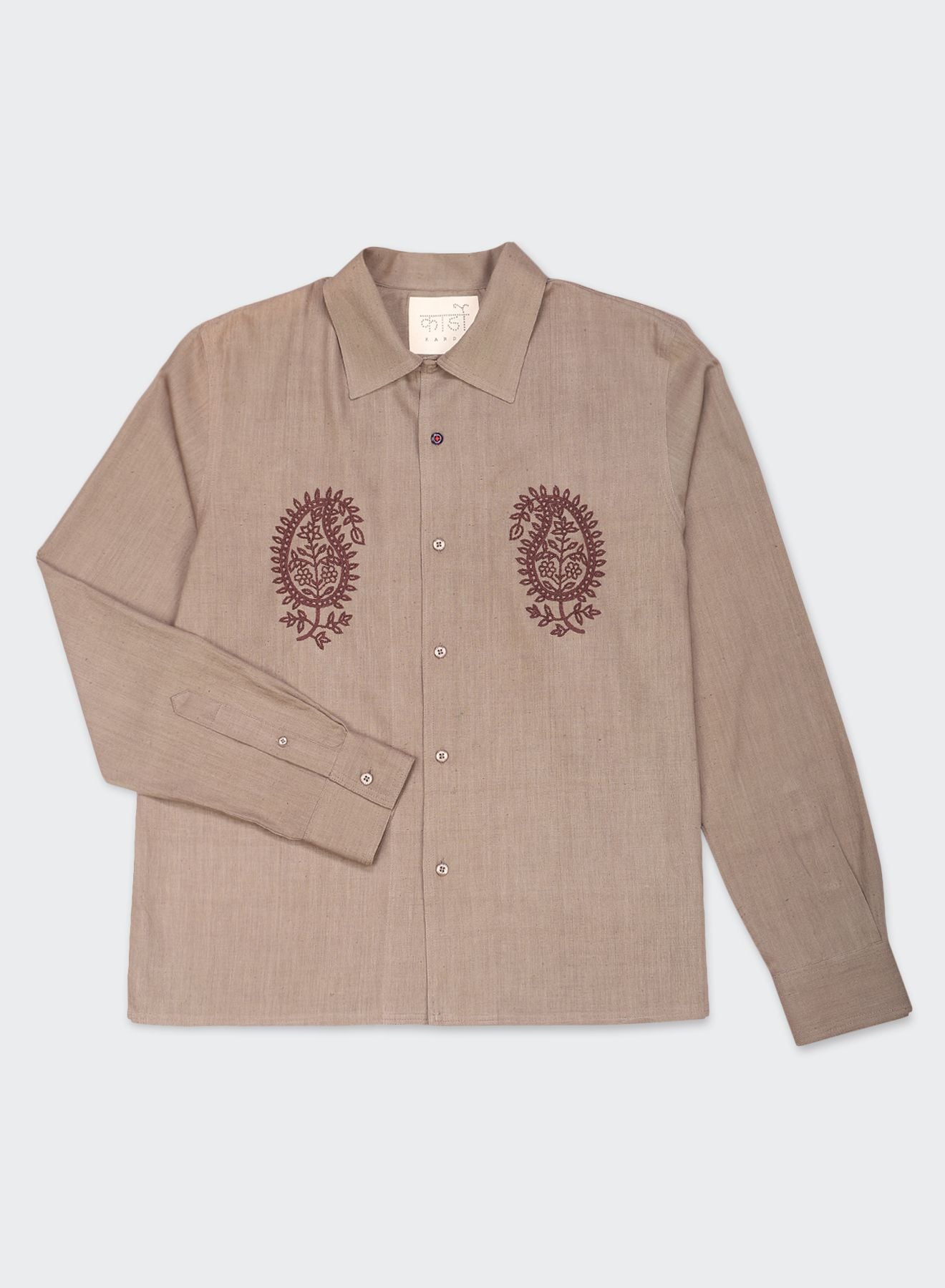 KARDO DESIGN Chintan Shirt - Hand Embroidered, Long Sleeve