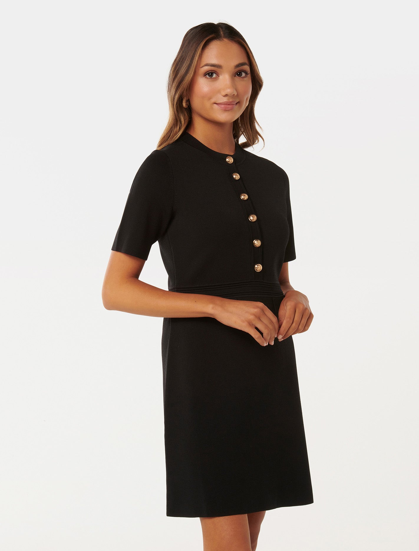 Karina Knit Dress with Polo Collar