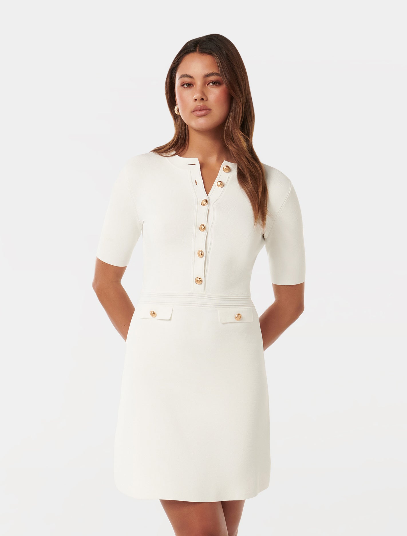 Karina Polo Collar Knit Dress