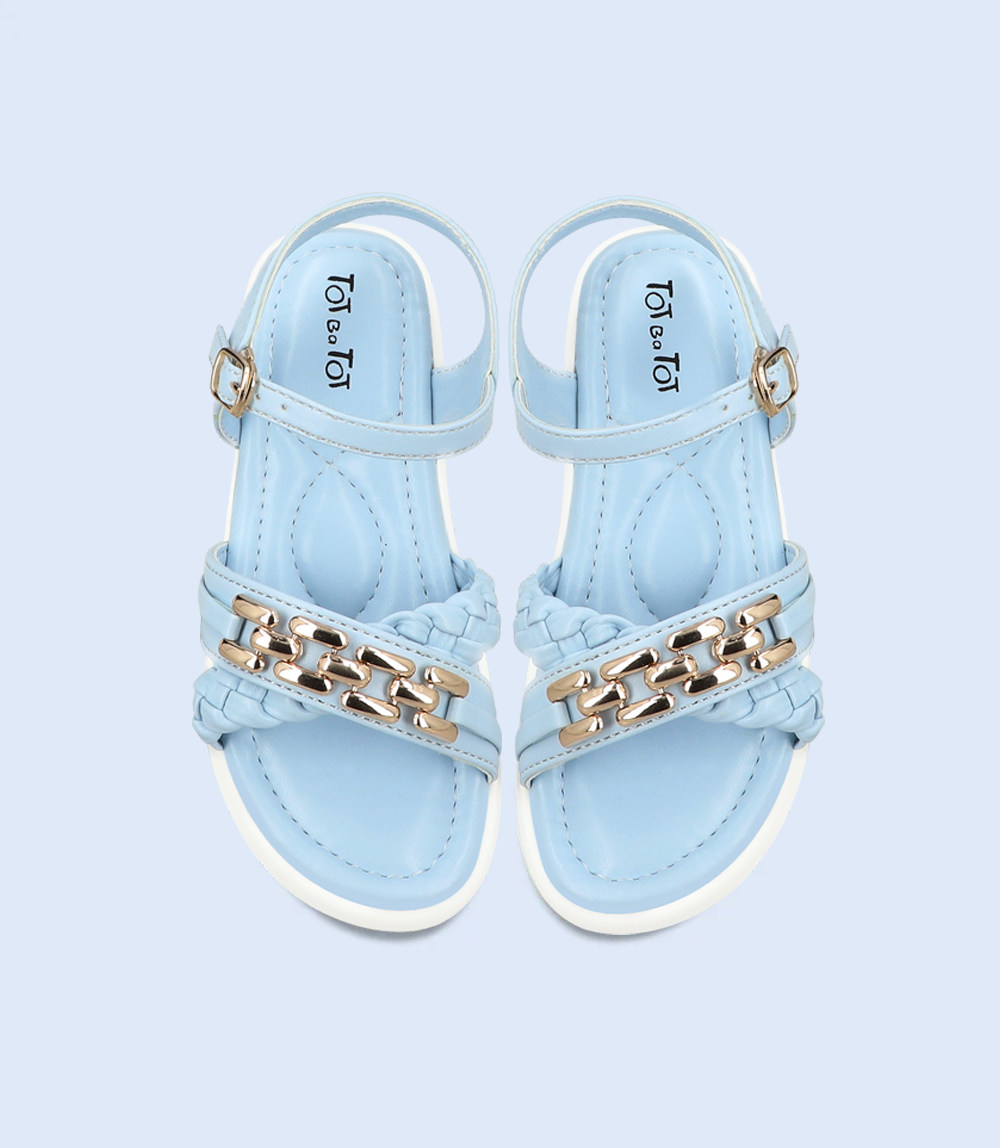 KG0104-ICE BLUE-Girls Casual Sandals.