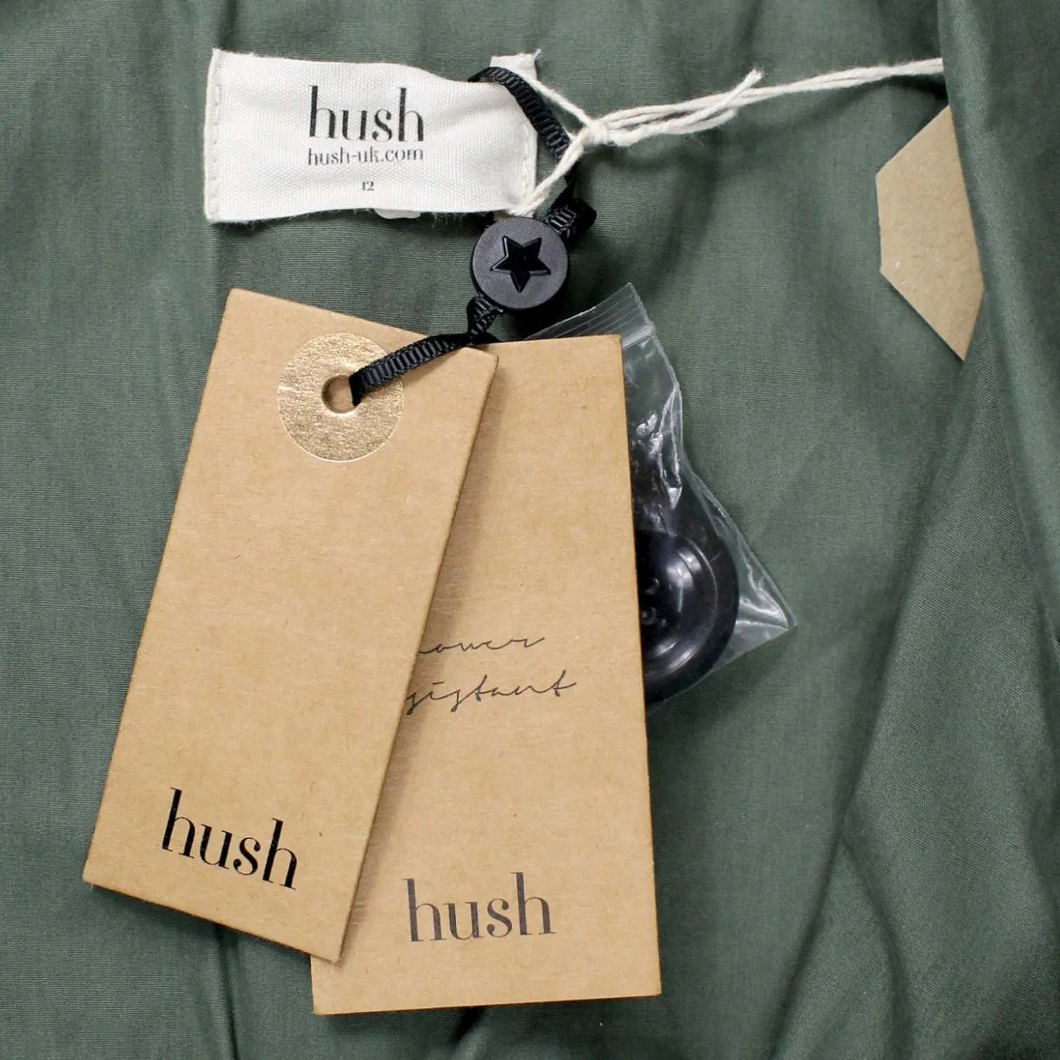 Khaki Gillian Trench Coat by Hush