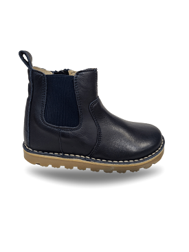 Kids navy leather boots on sale - Petasil Kloud 21725