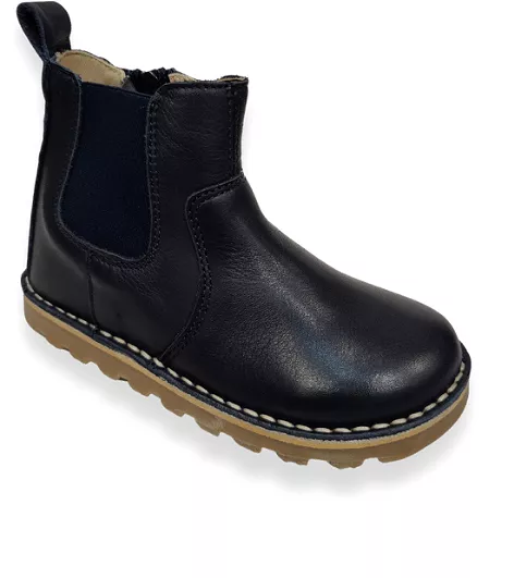 Kids navy leather boots on sale - Petasil Kloud 21725